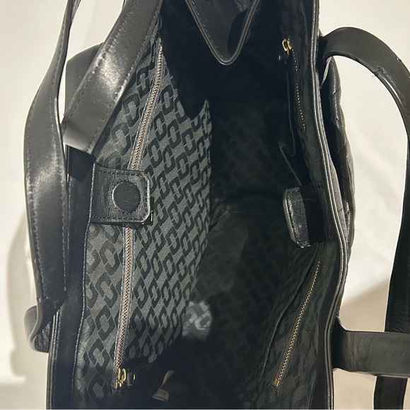 Diane Von Furstenberg On The Go Quilted Black Leather Bag - Picture 6 of 11